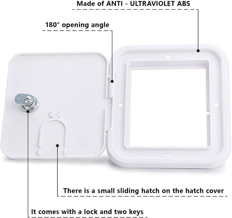 LCGP RV Access Door Electrical Cord Trailer Power Cord Cable Hatch Camper Hose Storage Door Compartment - Image 4