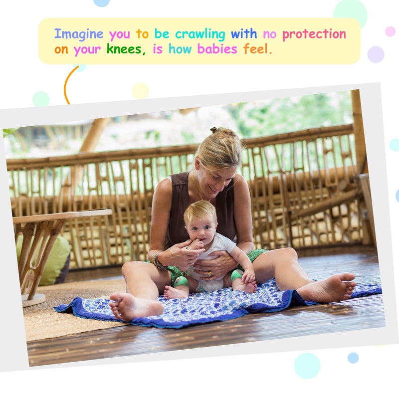 NASHRIO Baby Knee Pads for Crawling (3 Pairs), Anti-Slip and Protect Infants & Toddlers Knees, Elbows and Legs. Adjustable Straps and Breathable 3D Mesh for Boys and Girls (Unisex) - Image 5