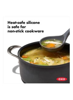 OXO OXO GG LARGE SILICONE LADLE - PEPPERCORN  - Image 1