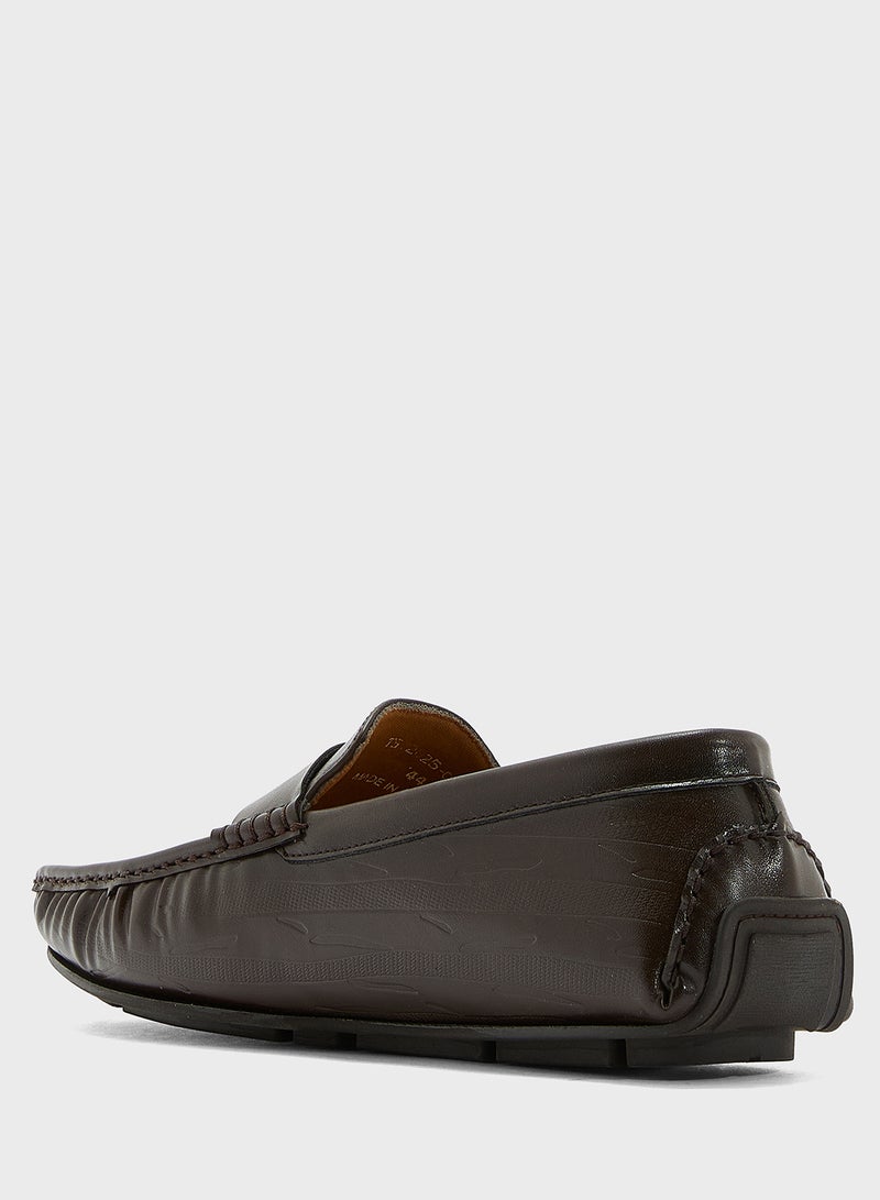 Robert Wood Tassel Detail Textuted Casual Loafers  - Image 2