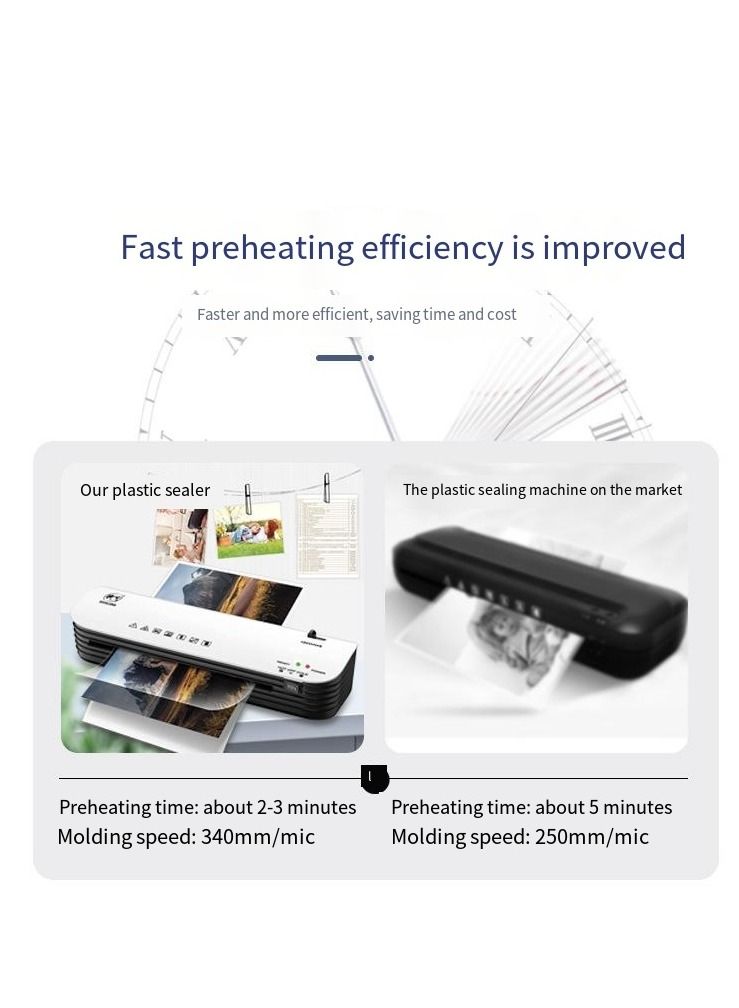 OSMILE A4 Laminator Machine for Home Office School Use Hot And Cold Laminating Machine - Image 2