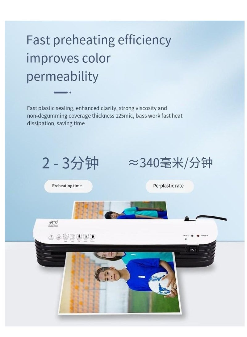 OSMILE A4 Laminator Machine for Home Office School Use Hot And Cold Laminating Machine - Image 4