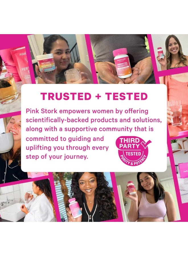 Pink Stork Magnesium Spray Mist - for Calm, Stress, and Sleep, Seasickness Support, Pregnancy Must Haves, 200 mg per 6 Sprays, Pure Magnesium Chloride Body Spray, 4 oz, Unscented - Image 3