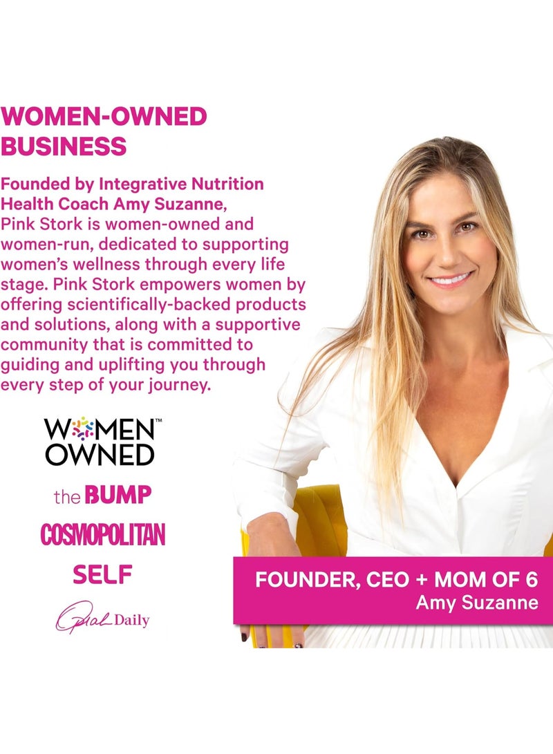 Pink Stork Magnesium Spray Mist - for Calm, Stress, and Sleep, Seasickness Support, Pregnancy Must Haves, 200 mg per 6 Sprays, Pure Magnesium Chloride Body Spray, 4 oz, Unscented - Image 2