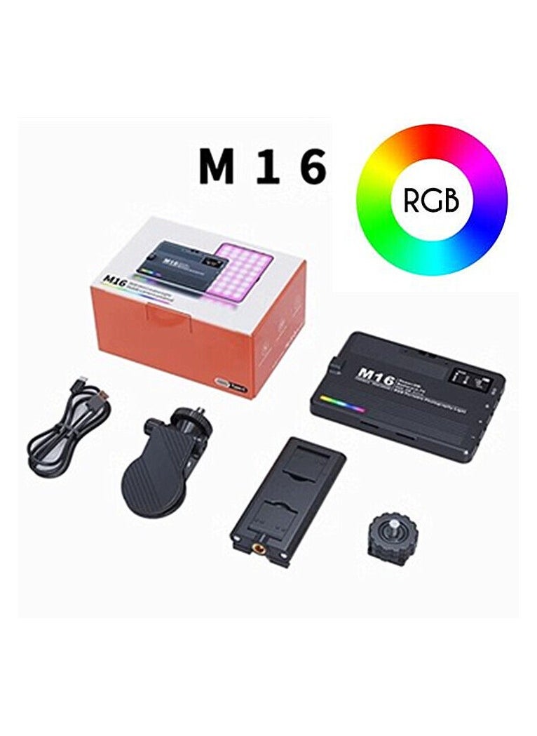 Generic M16 Mini RGB LED Creative Video Light 3000-9900K Full Color For Camera DSLR And Smartphone  - Image 2