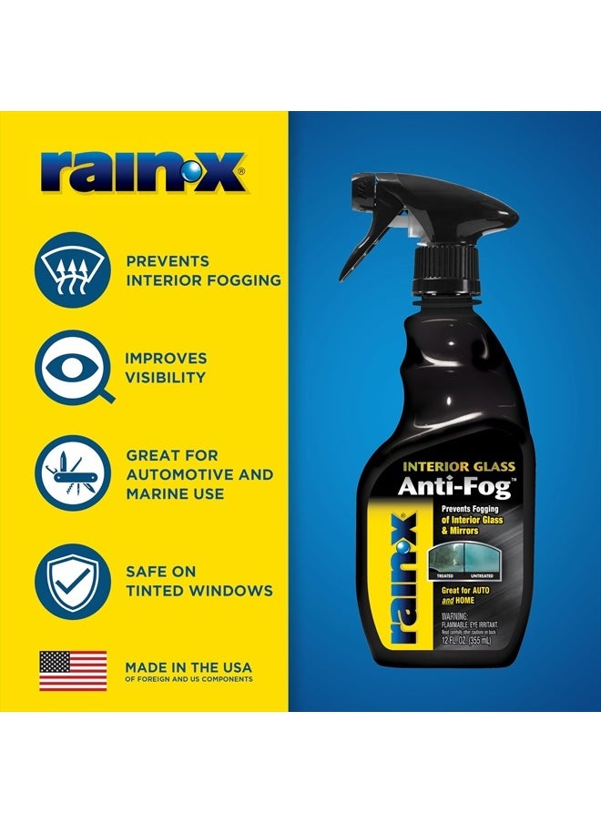 Rain-X 630046 Interior Glass Anti-Fog, 12 oz. - Prevents Fogging of Interior Glass and Mirrors, Usable on Both Automobiles and Marine Vehicles  - Image 2