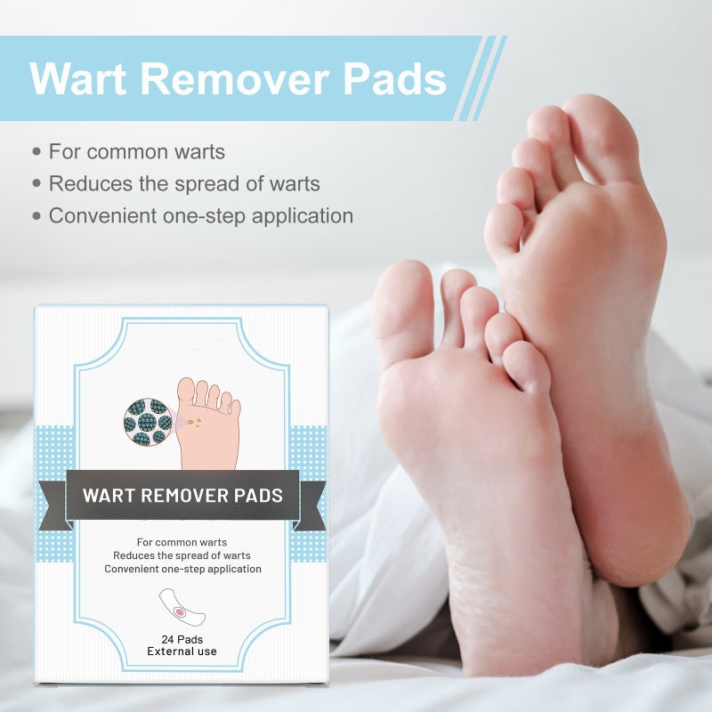 Corn Remover Pads 24 Patches Wart Remover Pads Set Foot Corn Remover Corn & Callus Remover Cushions Corn Plaster Corn Treatment for Foot Care - Image 4
