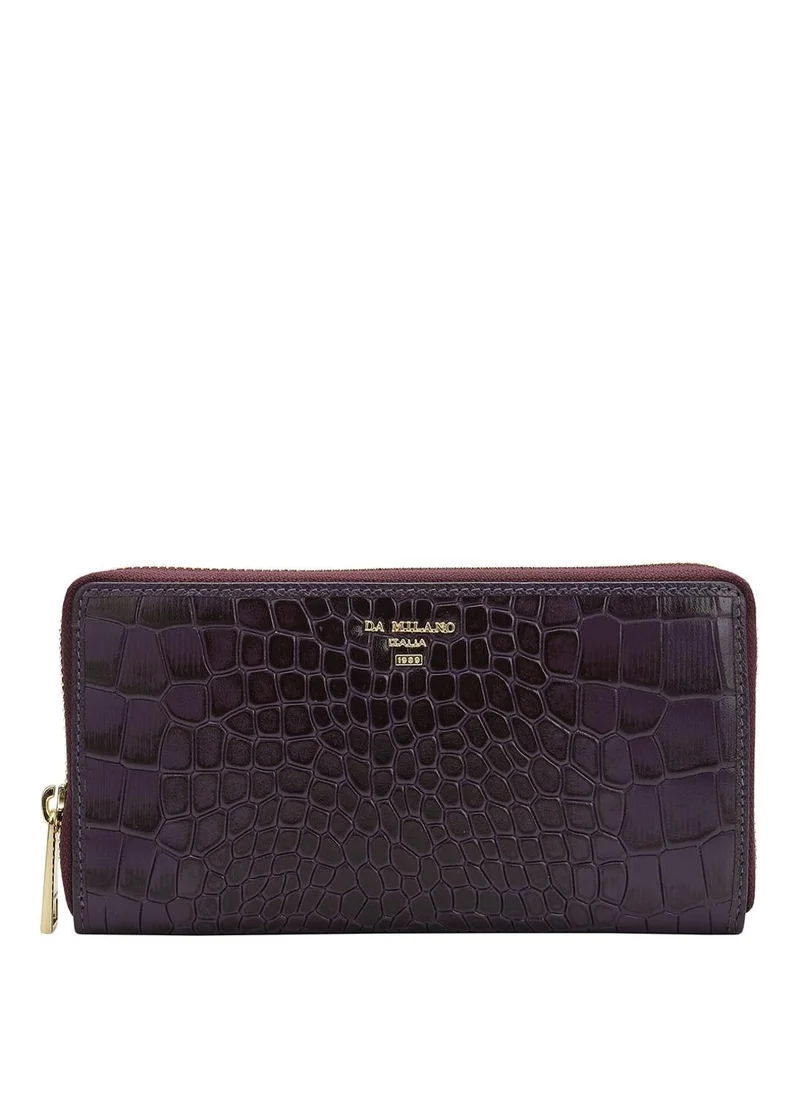 Da Milano Genuine Leather Red Ladies Wallet