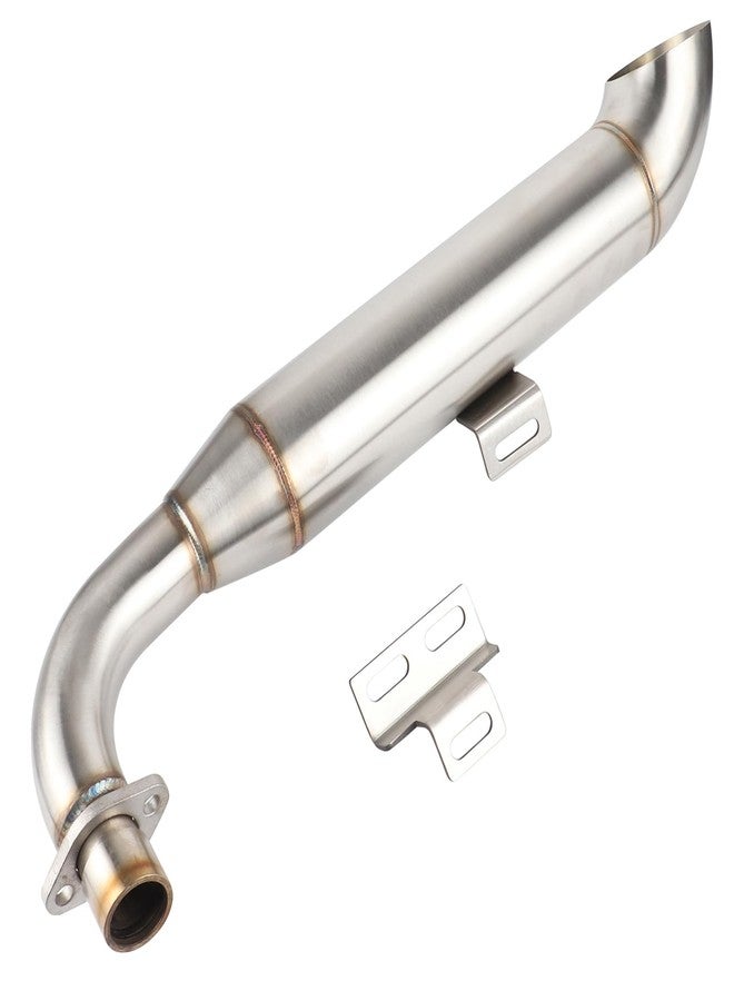 HTBCCHB Motorcycle Stainless Steel Exhaust Muffler For Stock or Big Bore Applications,For ATC70,Z50, mini Bikes, And Mini Trail 50 - Image 1