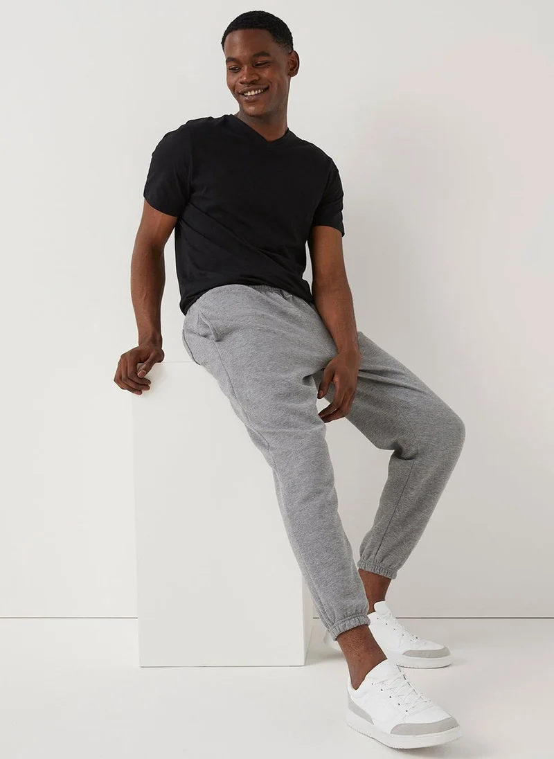 Matalan Black Essential V-Neck T-Shirt