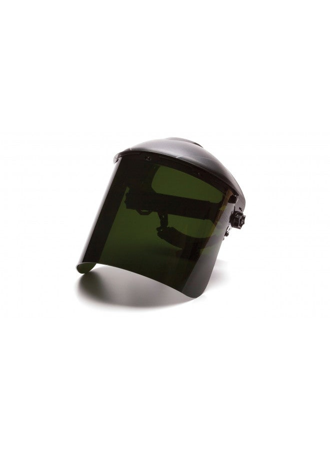 Pyramex Safety Full Face Shield Eye and Head Protection (Headgear NOT Included), Clear Polyethylene, ANSI Z87