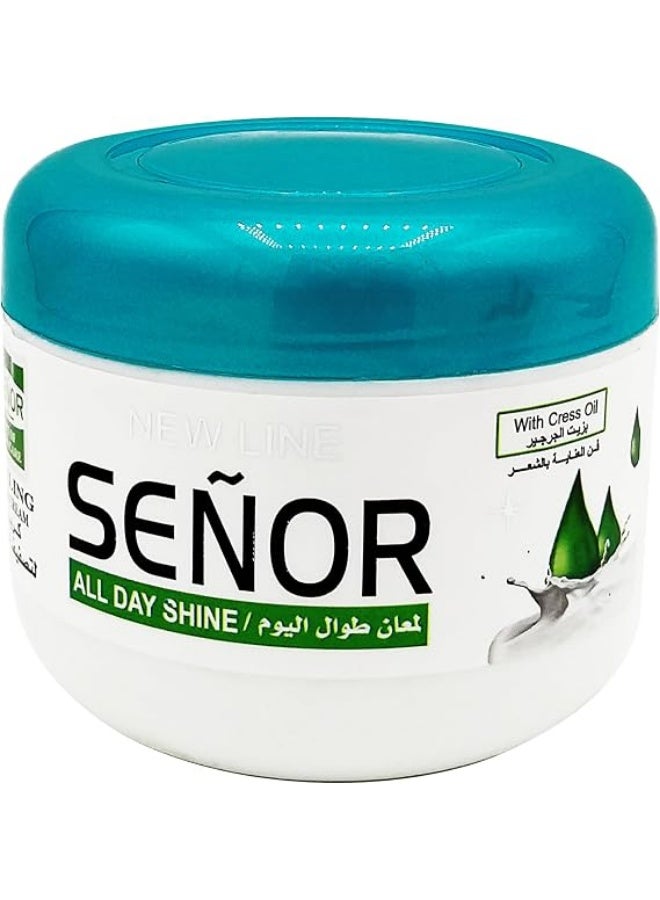 كريم سينور للشعر الجاف والمعرض للحرارة مع زيت الجير 200 مل