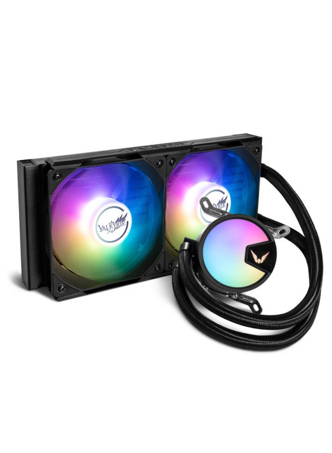 Valkyrie A240 Vk All-in Cpu Water Cooler, Multi-platform Brackets, Supports Lga1700, Argb Lighting Effects, Hidden Cable Management - Image 2