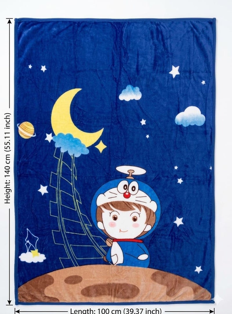 Butterthief Light Weight Cartoon Printed Blanket 100 x140 cm, 0-5 Years Soft Flannel for All Seasons Reversible Baby Blanket for Kids Toddlers New Born Boys & Girls - Image 2
