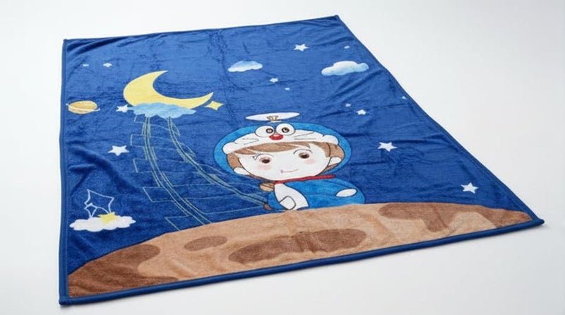Butterthief Light Weight Cartoon Printed Blanket 100 x140 cm, 0-5 Years Soft Flannel for All Seasons Reversible Baby Blanket for Kids Toddlers New Born Boys & Girls - Image 3