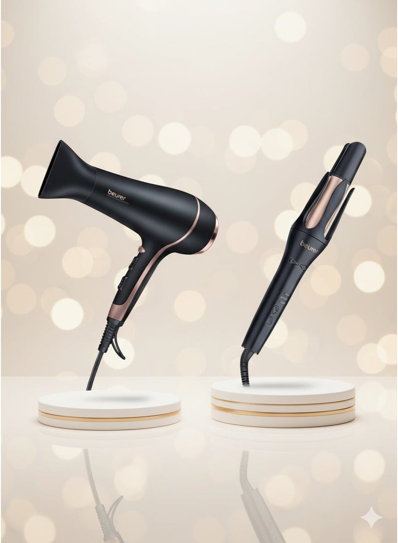 Beurer HT 75 Automatic Hair Curler and HC 30 Hairdryer Combo - Image 1