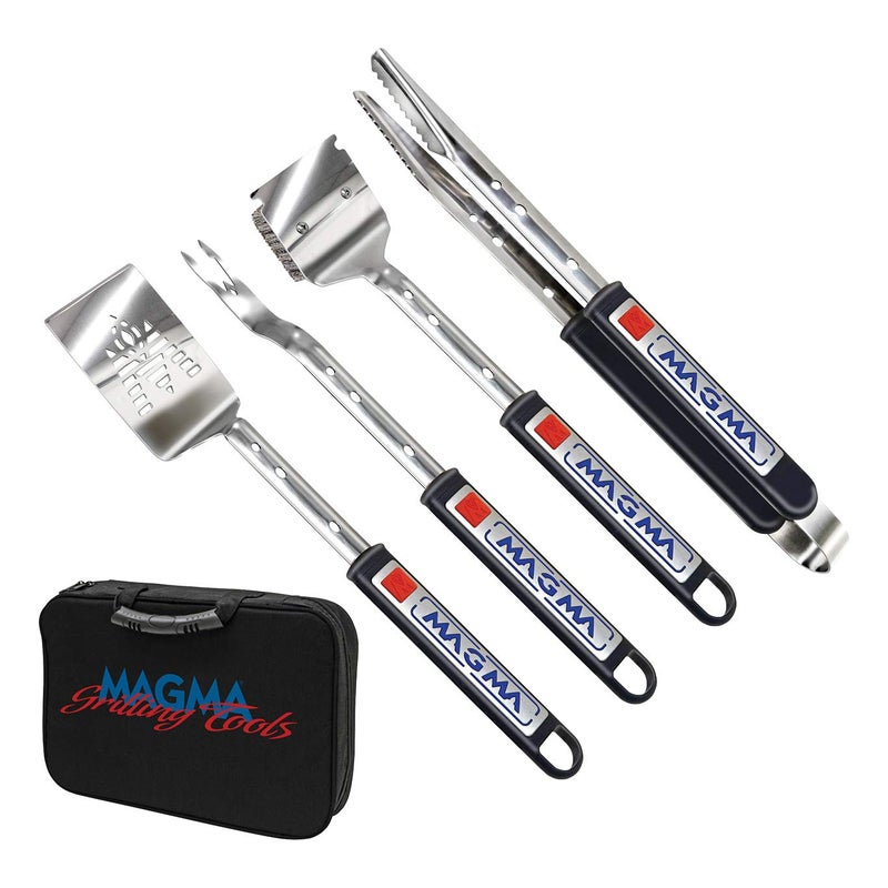 Magma Products, 5 Piece Telescoping Grill Tools Set, A10-132T, Silver - Image 1