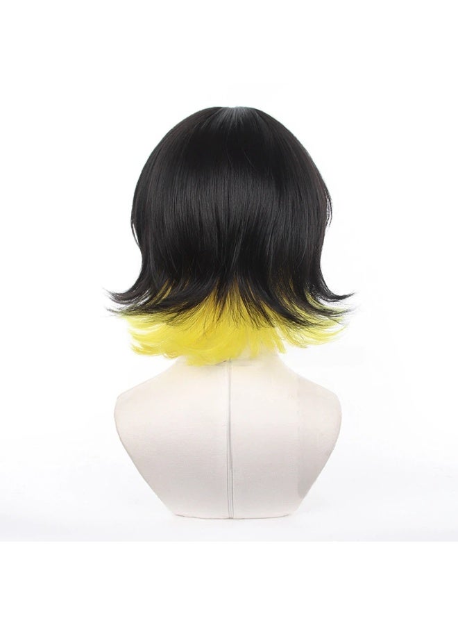 general Blue Lock Bachira Meguru cosplay Wig anti-warping double-color modeling wig - Image 4