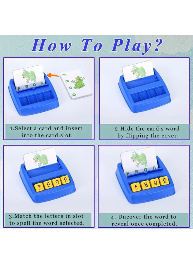 Matching Letter Game Educational Toy For Kids Spelling Memory Enhancement Birthday Gift - Image 4