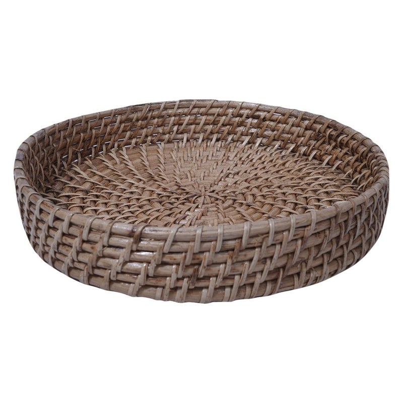 Ach Assam Cane Handicrafts Cane Rattan Tray | Natural |-Big Size - Image 1