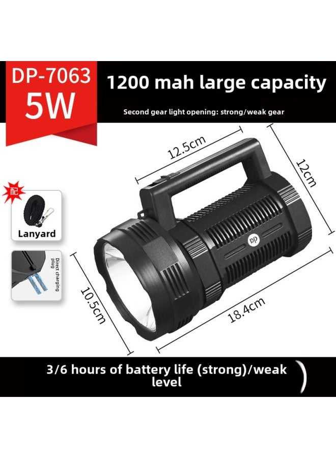 مصباح يدوي LED عالي السطوع ومحمول للغاية للاستخدام المنزلي والتخييم في الهواء الطلق والبحث والإنقاذ والإضاءة الطارئة - اللون: 7063 (إضاءة طويلة المدى 300 متر لمدة 3-6 ساعات) - Image 1