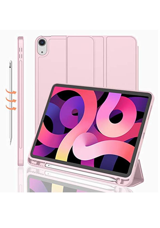 iPad Air 11 Inch Case 2024\2025 (6th Generation), iPad Air 5th Generation Case 2022/4th Generation Case 2020 10.9 Inch with Pencil Holder, Trifold Stand Smart Case (Pink) - Image 1