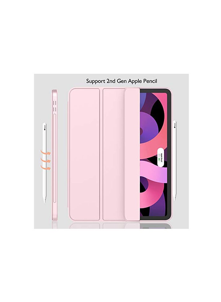 iPad Air 11 Inch Case 2024\2025 (6th Generation), iPad Air 5th Generation Case 2022/4th Generation Case 2020 10.9 Inch with Pencil Holder, Trifold Stand Smart Case (Pink) - Image 2