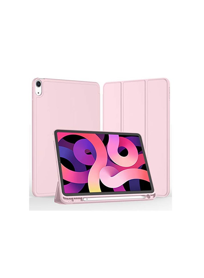 iPad Air 11 Inch Case 2024\2025 (6th Generation), iPad Air 5th Generation Case 2022/4th Generation Case 2020 10.9 Inch with Pencil Holder, Trifold Stand Smart Case (Pink) - Image 3