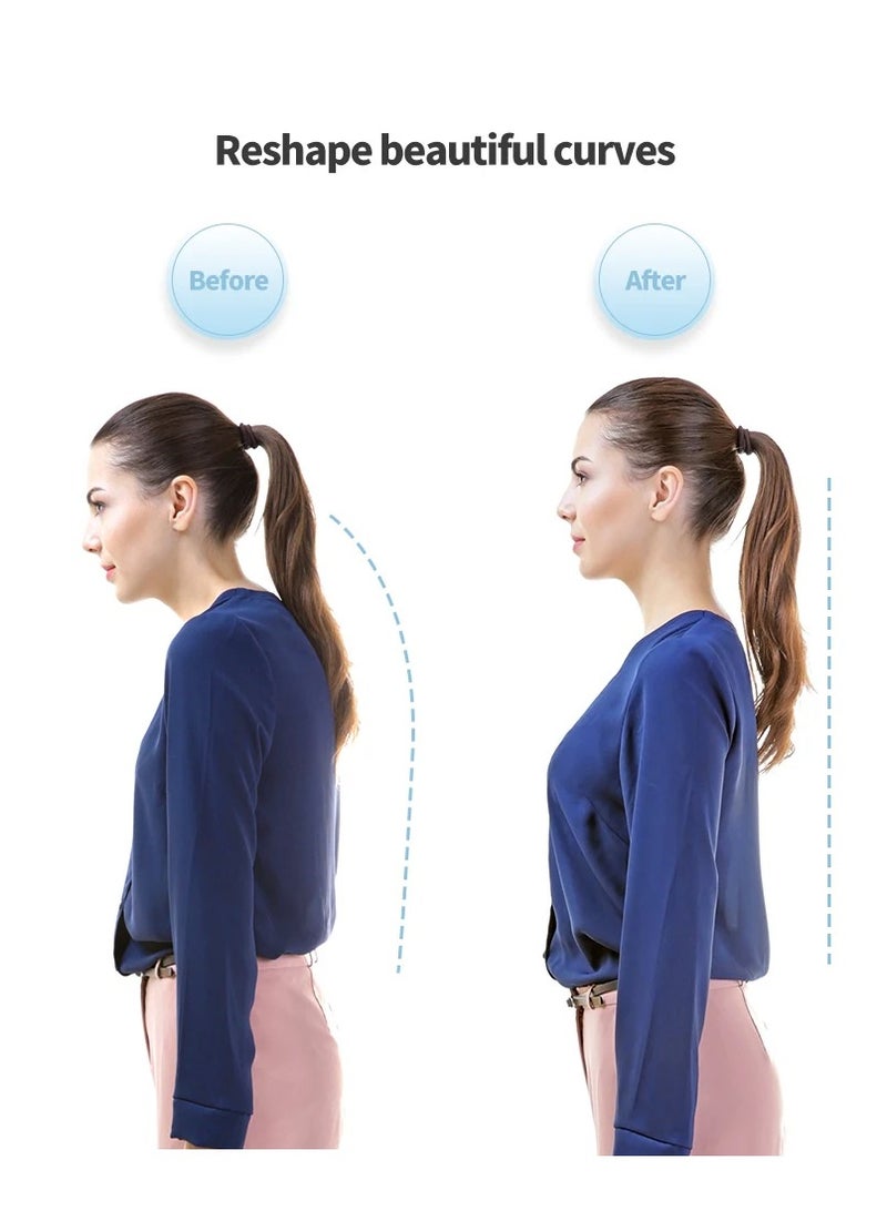 جهاز تصحيح الوضعية الذكي غير المرئي، تدريب الوضعية، تصحيح وضعية الظهر العلمية في الوقت الفعلي، تصحيح حدبة الرقبة، للبالغين والأطفال - Image 4