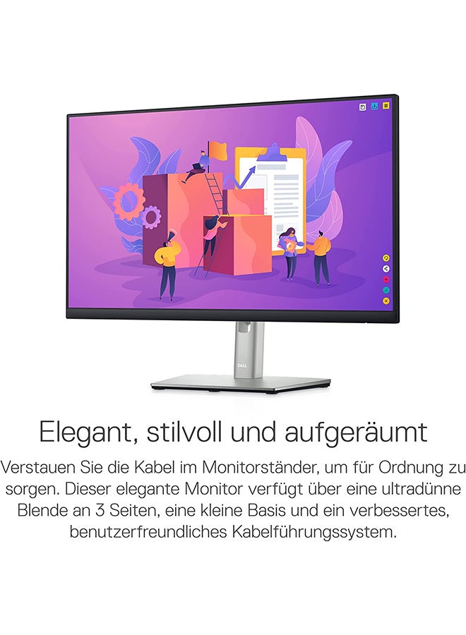 DELL 24 Inch FHD P2422H (1920 x 1080) Monitor, 60 Hz, IPS, 5 ms, Ultrathin Bezel, 99% sRGB, DisplayPort, HDMI, 4x USB, Adjustable Stand (Height, Pivot, Swivel, Tilt) Black - Image 4