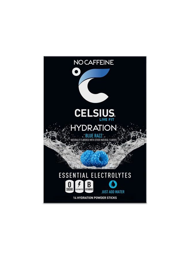 CELSIUS هايدريشن™ بلو راز، مشروب إلكتروليت للترطيب خالي من السكر (عبوة من 14) - Image 5