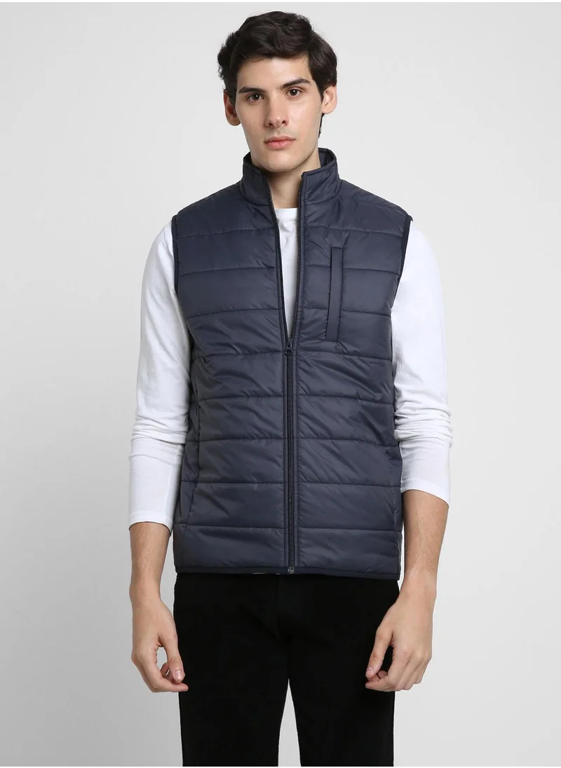 Dennis Lingo Men's Denim 100% Polyester Solid Regular Fit Jacket
