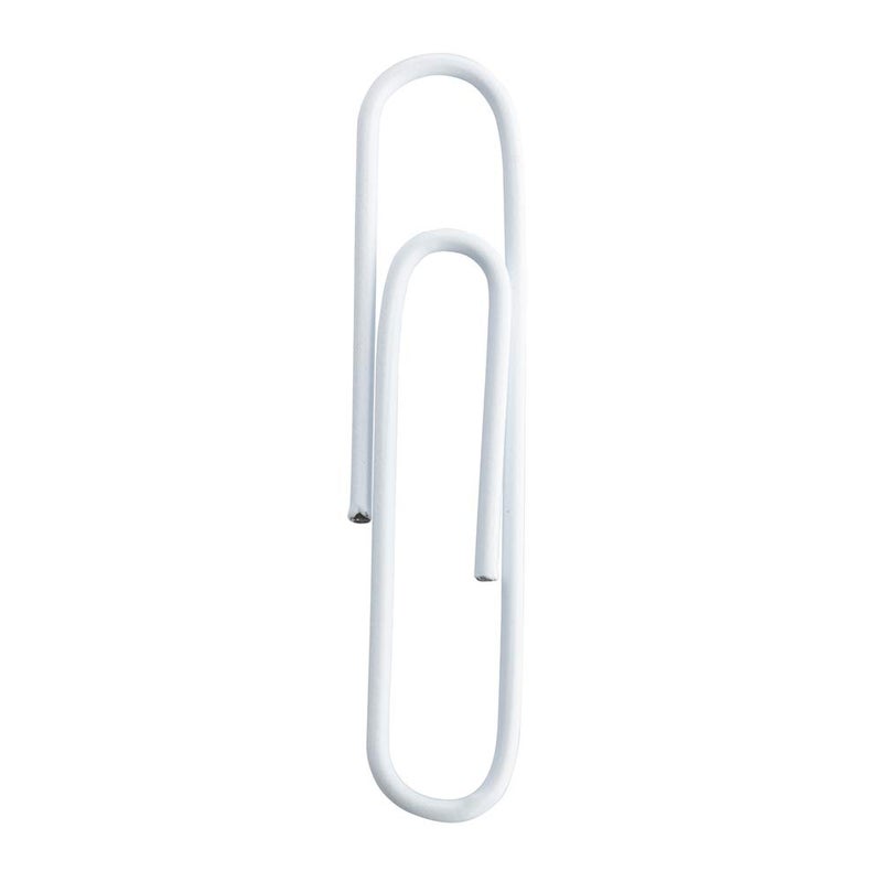 JAM PAPER Colorful Jumbo Paper Clips - Large 2 Inch - White Paperclips - 75/Pack - Image 3