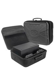 حقيبة حمل متوافقة مع وحدة تحكم Xbox Series X، وحقيبة تخزين واقية محمولة مقاومة للصدمات لوحدة التحكم وملحقات وحدة التحكم Series X