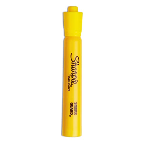 SHARPIE Tank Style Highlighters, Chisel Tip, Yellow, 12 Count - Image 4