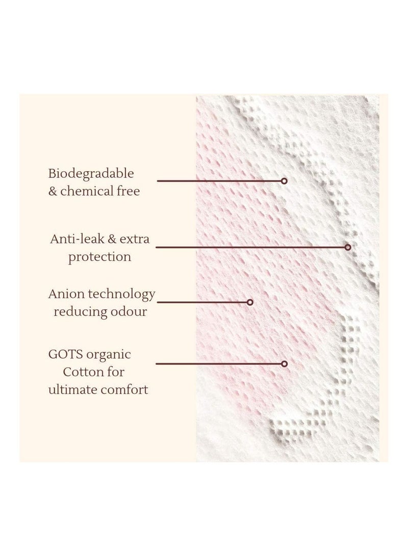PLASTFREE Organic Maternity Pads Single Pack 10 Pads - Image 3