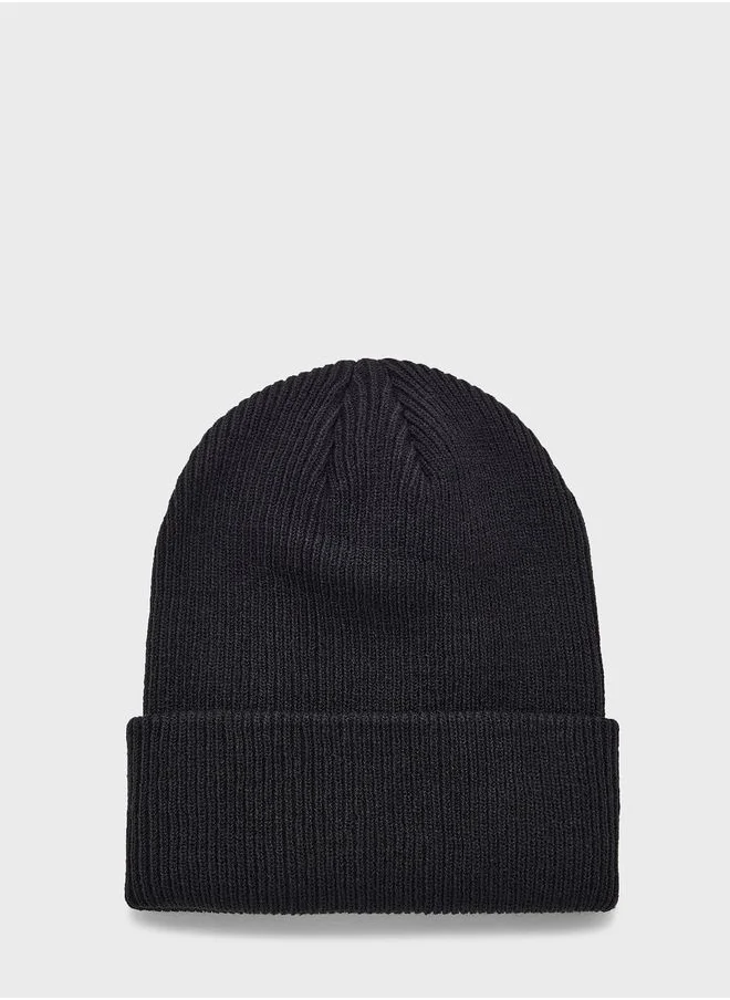 Ginger Ribbed Turn Up Winter Beanie