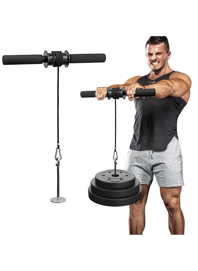 PELLOR Forearm Exerciser, Fitness Wrist Exerciser& Forearm Roller, Arm Strength Trainer Fitness Equipment Forearm Roller Weight with Anti-Slip Handle Forearm Strengthener - Image 1