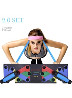 ELTRAZONE 18 in1 Push Up System Fitness Workout Training Gym Exercise Stands  - Image 5