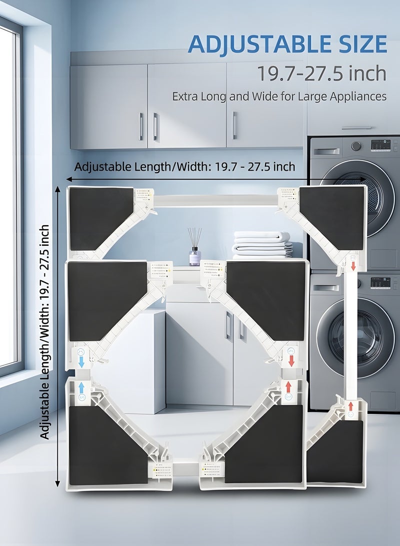 Beauenty Stacking Kit For Washing Machine And Dryer,Adjustable 50-70cm Washer Dryer Stacking Kit,With Ratchet Belt Connection Frame,Suitable For Stackable Washing Machine And Dryer Combinations - Image 2