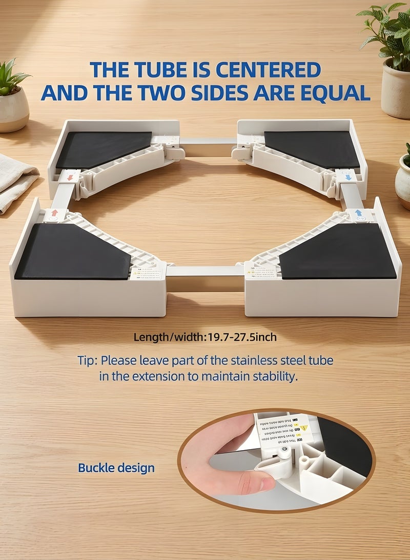 Beauenty Stacking Kit For Washing Machine And Dryer,Adjustable 50-70cm Washer Dryer Stacking Kit,With Ratchet Belt Connection Frame,Suitable For Stackable Washing Machine And Dryer Combinations - Image 3