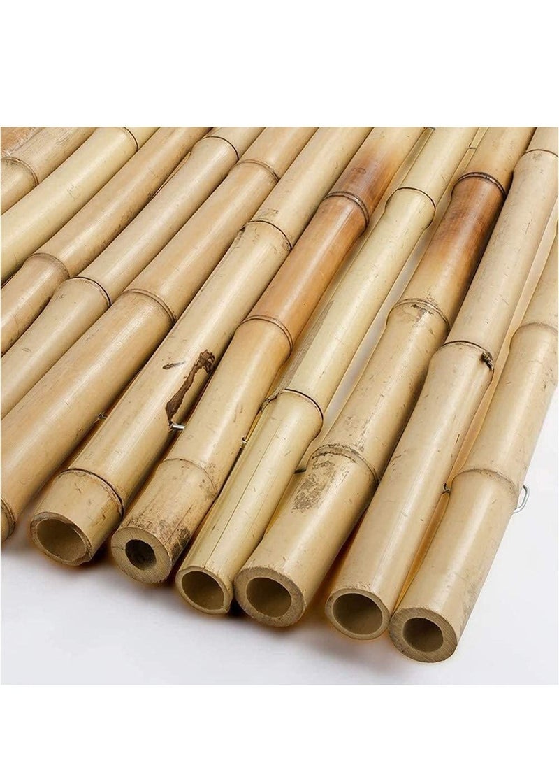 لينجوي أعمدة الخيزران حصص النباتات الطبيعية حديقة أعواد الخيزران للنباتات الخارجية والداخلية الخيزران حديقة حصص قصب القطب البستنة العصي 5 قطعة  - Image 5