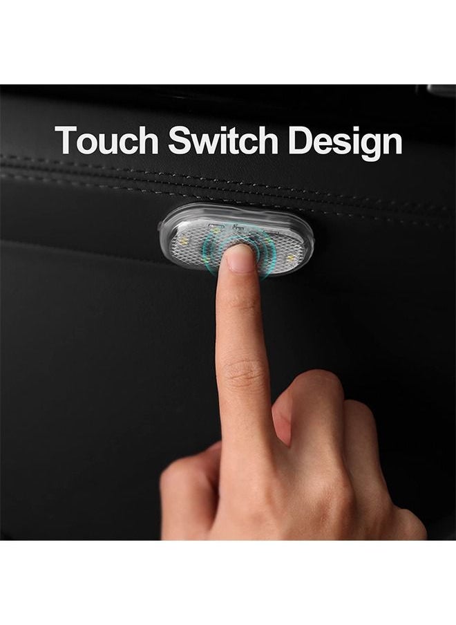 Arabest - Car Led Interior Lights, 7 Colors Ambient Lighting Car Interior Lights Car Led Lights Interior Wireless Led Lights for Car Interior Car Lights Inside Car USB Rechargeable Interior Lights (2 Pcs) - Image 1