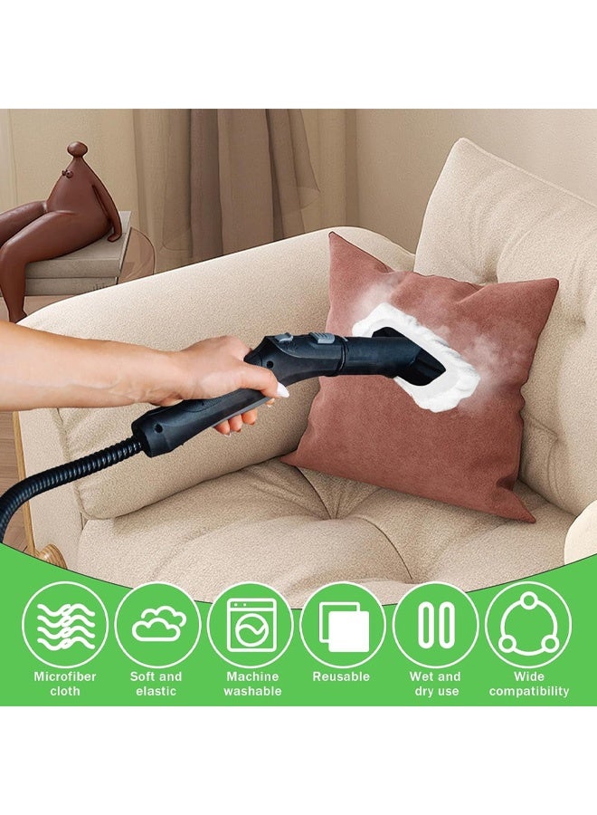 6 Pack Replacement Steam Mop Pads Universal Steam Cleaner Accessories Reusable Microfiber Cloths for Bissell Steam Shot, Dupray, PurSteam, Comforday Handheld Steam Cleaner Attachments - Image 5