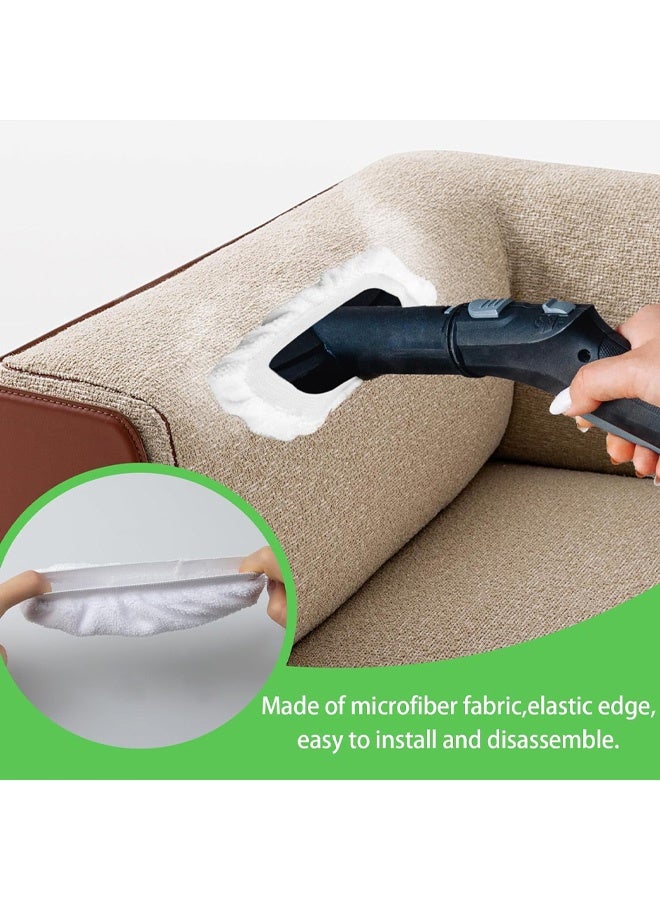 6 Pack Replacement Steam Mop Pads Universal Steam Cleaner Accessories Reusable Microfiber Cloths for Bissell Steam Shot, Dupray, PurSteam, Comforday Handheld Steam Cleaner Attachments - Image 4