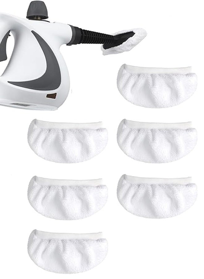 6 Pack Replacement Steam Mop Pads Universal Steam Cleaner Accessories Reusable Microfiber Cloths for Bissell Steam Shot, Dupray, PurSteam, Comforday Handheld Steam Cleaner Attachments - Image 1