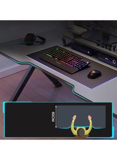 Bentifar Desktop Computer Desk, Simple Game Table for Home Bedroom Table, Student Writing Study Table （Black, 80x60x75cm）  - Image 4