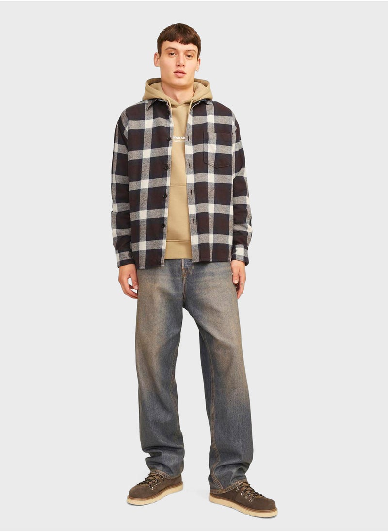 JACK & JONES - Checked Relaxed Fit Shirt - Image 1