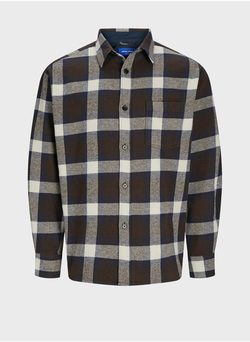 JACK & JONES - Checked Relaxed Fit Shirt - Image 1