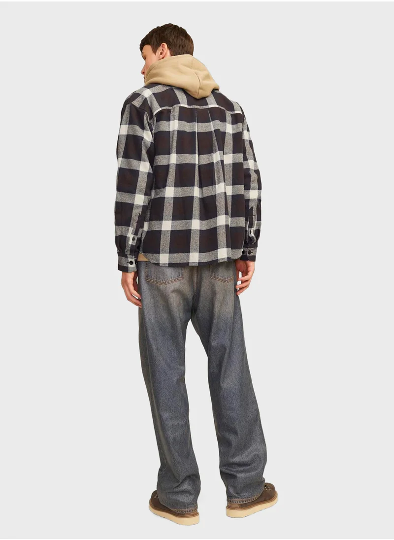 جاك اند جونز Checked Relaxed Fit Shirt